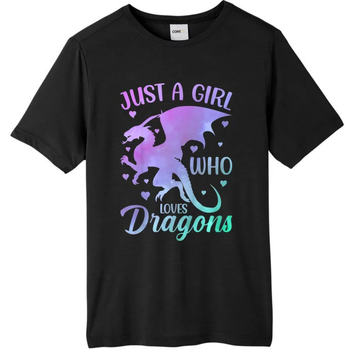 Just A Girl Who Loves Dragons ChromaSoft Performance T-Shirt