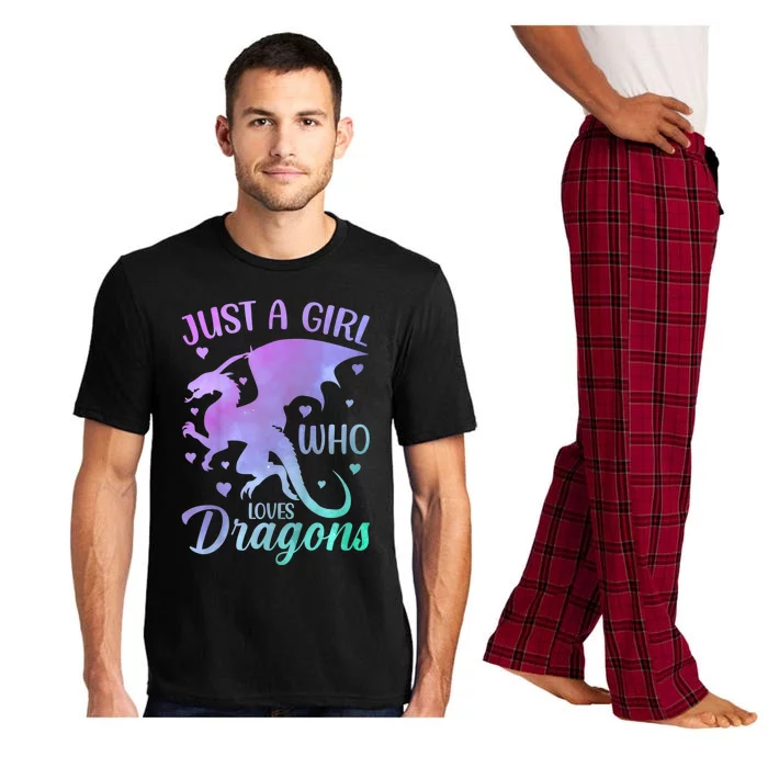 Just A Girl Who Loves Dragons Pajama Set