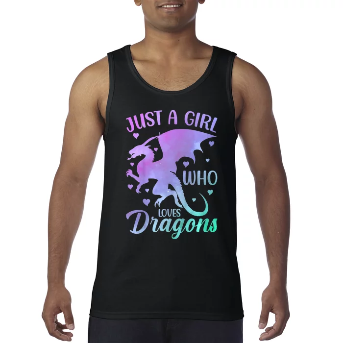 Just A Girl Who Loves Dragons Tank Top