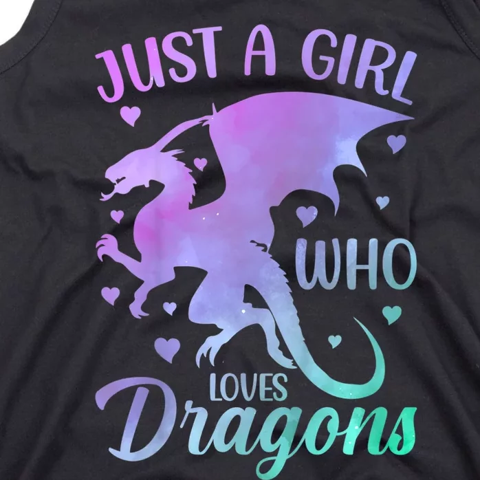 Just A Girl Who Loves Dragons Tank Top