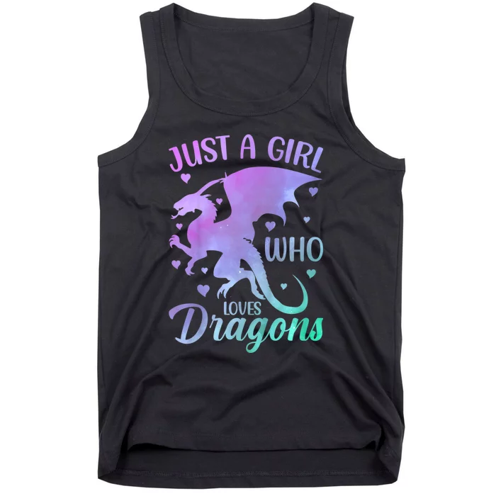 Just A Girl Who Loves Dragons Tank Top