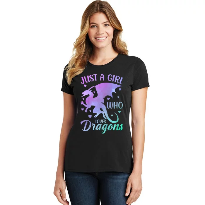 Just A Girl Who Loves Dragons Women's T-Shirt