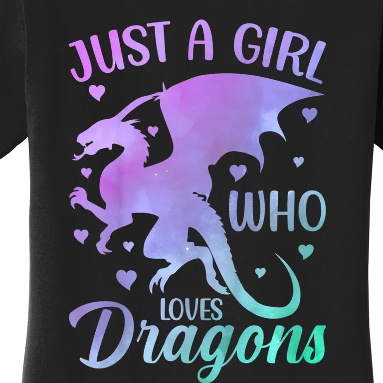 Just A Girl Who Loves Dragons Women's T-Shirt