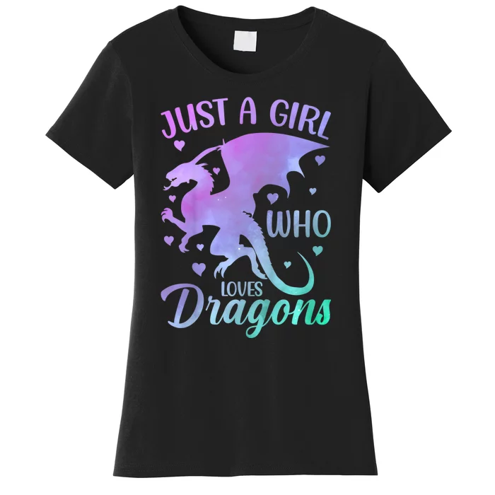 Just A Girl Who Loves Dragons Women's T-Shirt