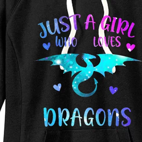 Just A Girl Who Loves Dragons Women's Fleece Hoodie