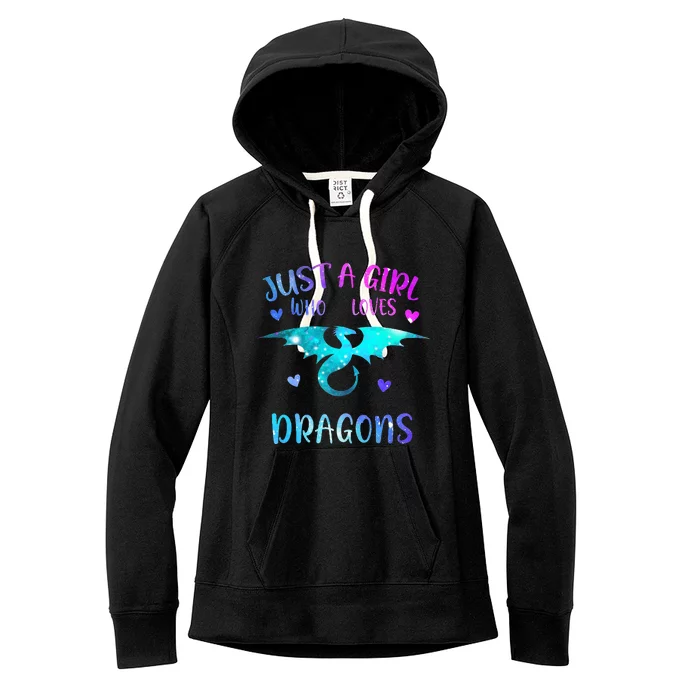 Just A Girl Who Loves Dragons Women's Fleece Hoodie