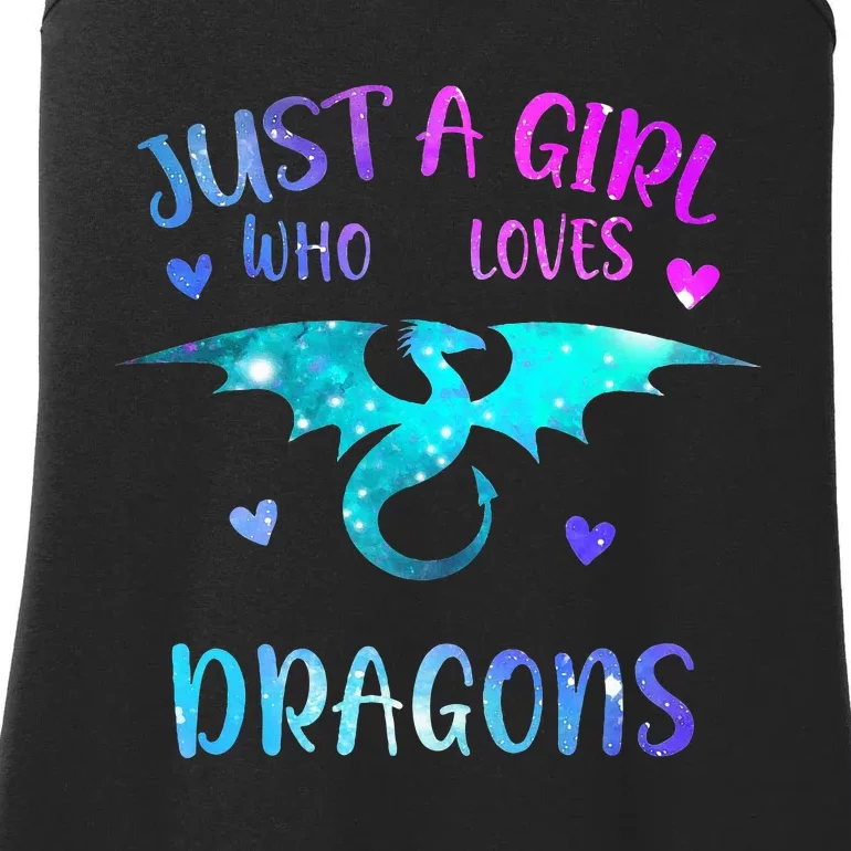 Just A Girl Who Loves Dragons Ladies Essential Tank