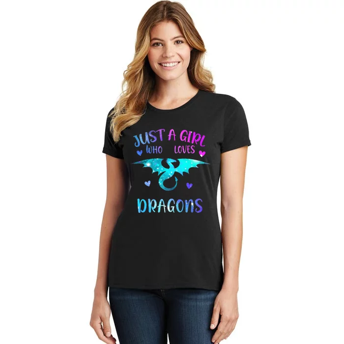 Just A Girl Who Loves Dragons Women's T-Shirt