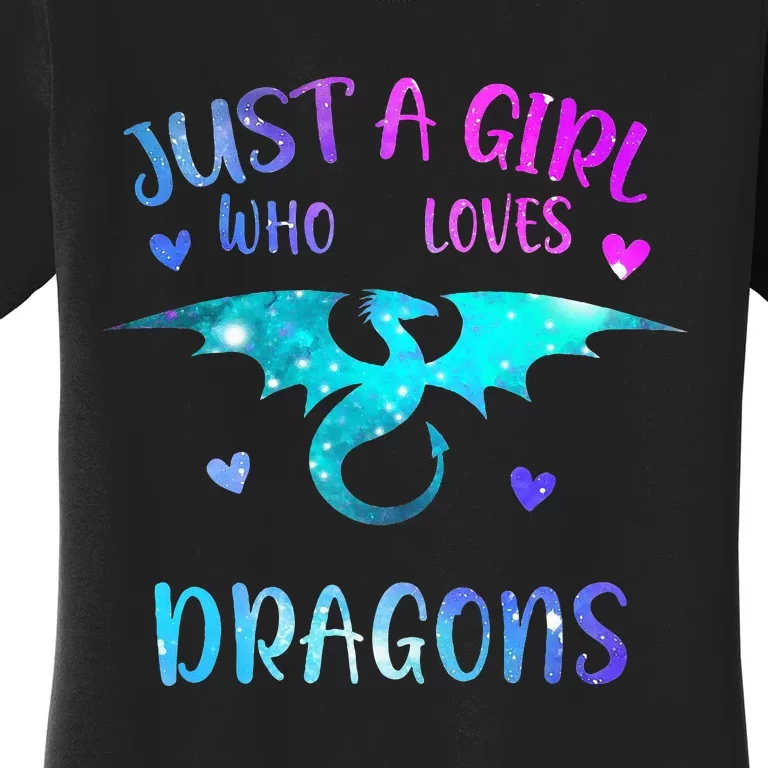 Just A Girl Who Loves Dragons Women's T-Shirt