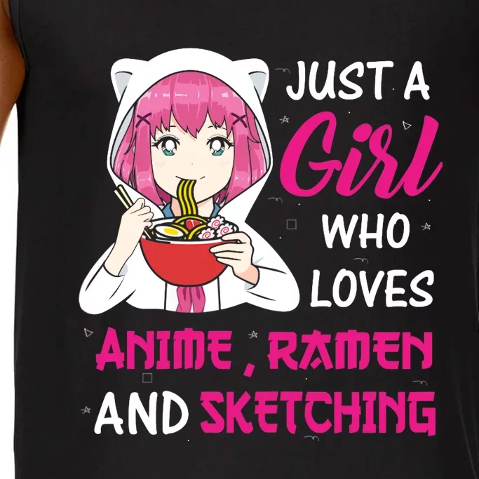 Just A Girl Who Loves Anime Ra And Sketching Teen Girl Comfort Colors® Tank Top