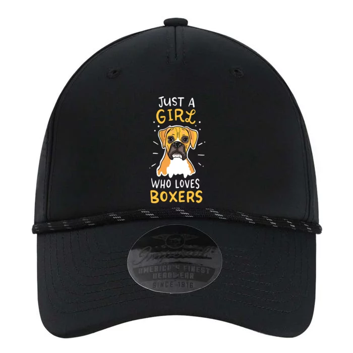 Just A Girl Who Loves Boxers Dog School Gift Performance The Dyno Cap