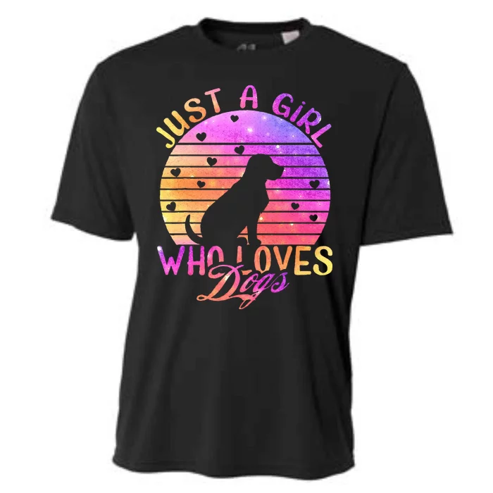 Just A Girl Who Loves Dogs Cooling Performance Crew T-Shirt