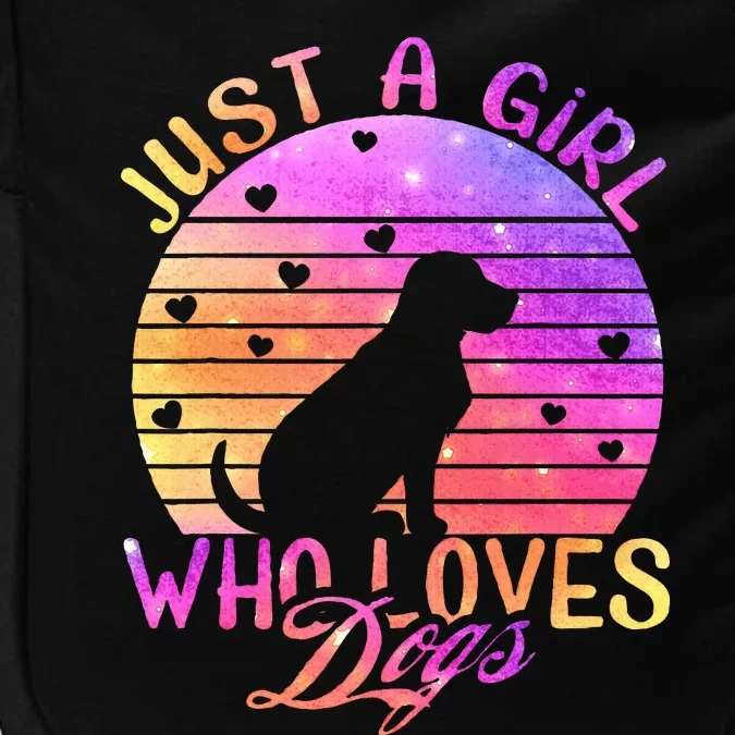 Just A Girl Who Loves Dogs Impact Tech Backpack