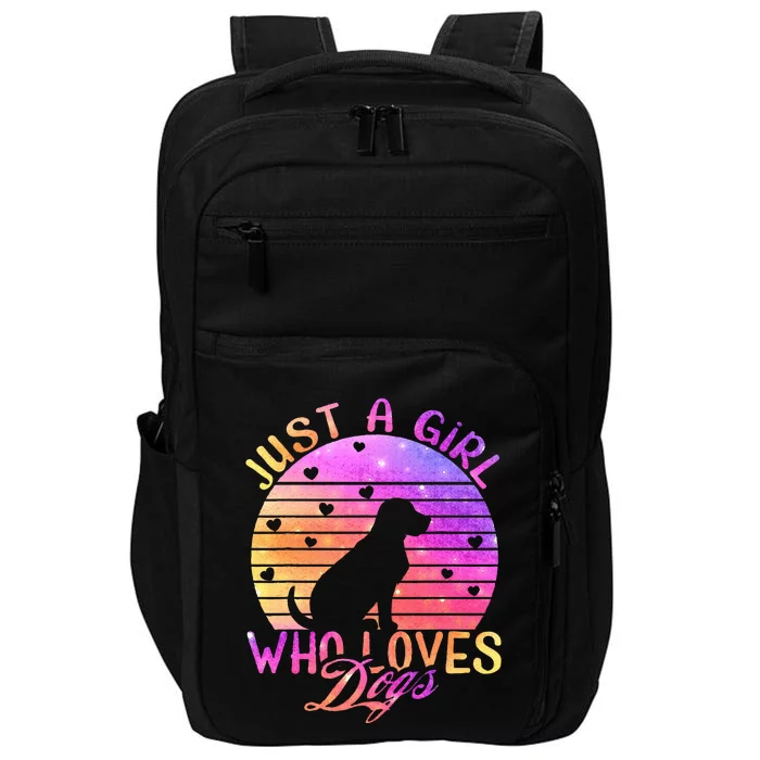 Just A Girl Who Loves Dogs Impact Tech Backpack