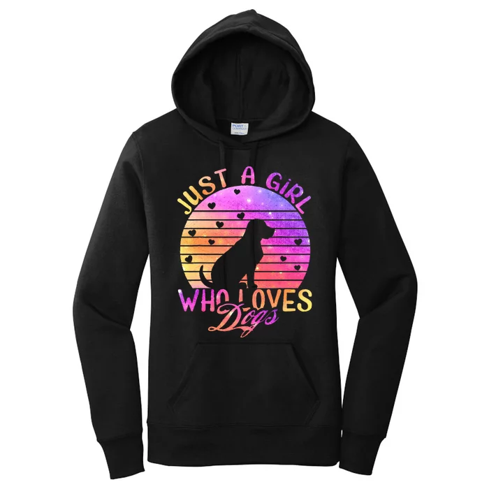 Just A Girl Who Loves Dogs Women's Pullover Hoodie