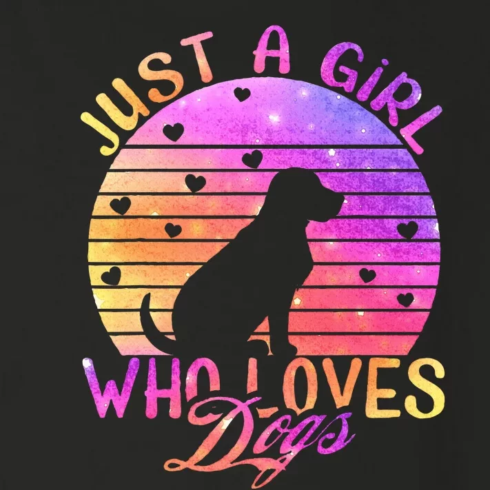 Just A Girl Who Loves Dogs Toddler Long Sleeve Shirt