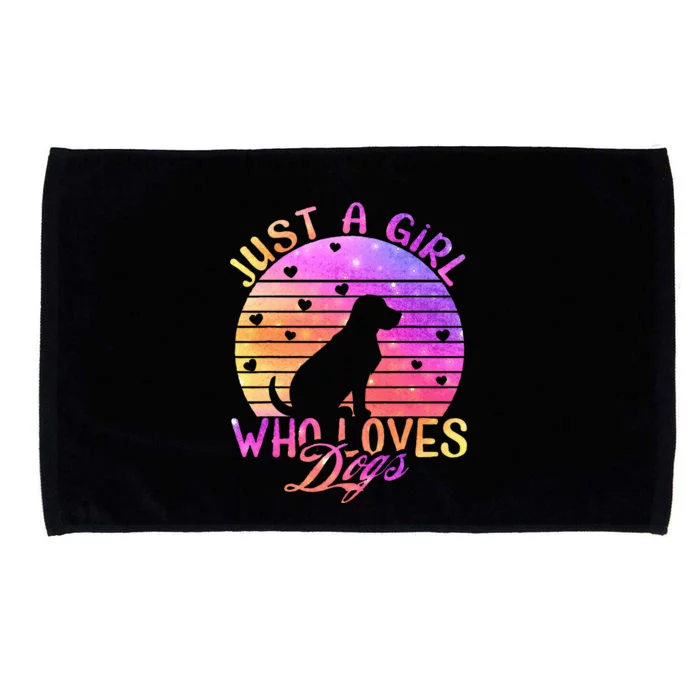 Just A Girl Who Loves Dogs Microfiber Hand Towel