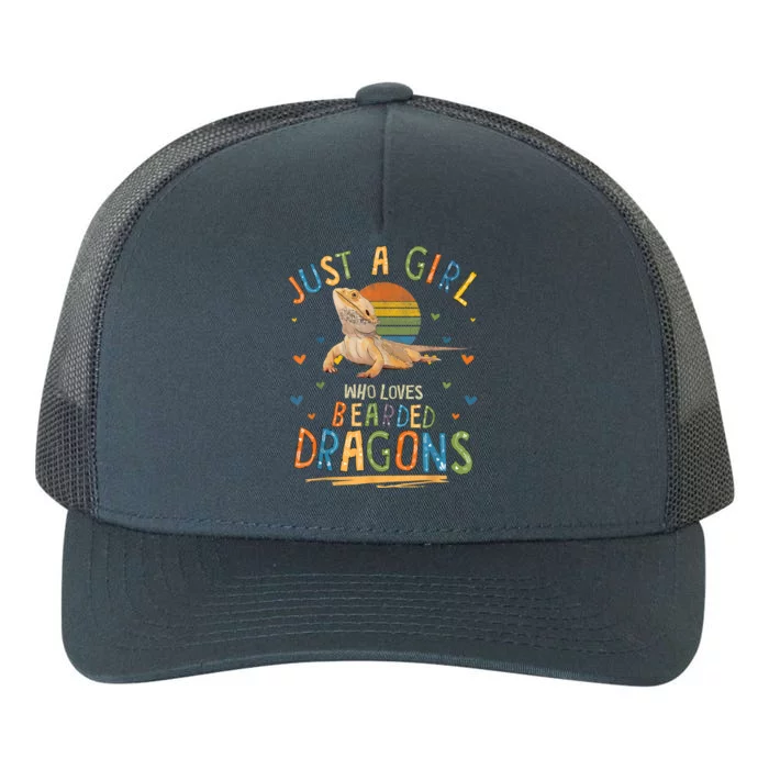 Just A Girl Who Loves Bearded Dragons Gift Yupoong Adult 5-Panel Trucker Hat