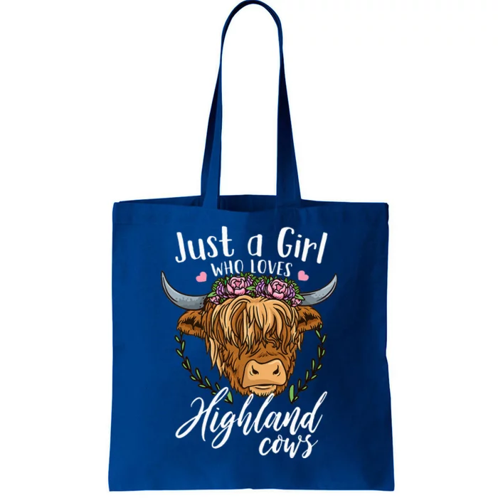 Just A Girl Who Loves Highland Cows Tote Bag