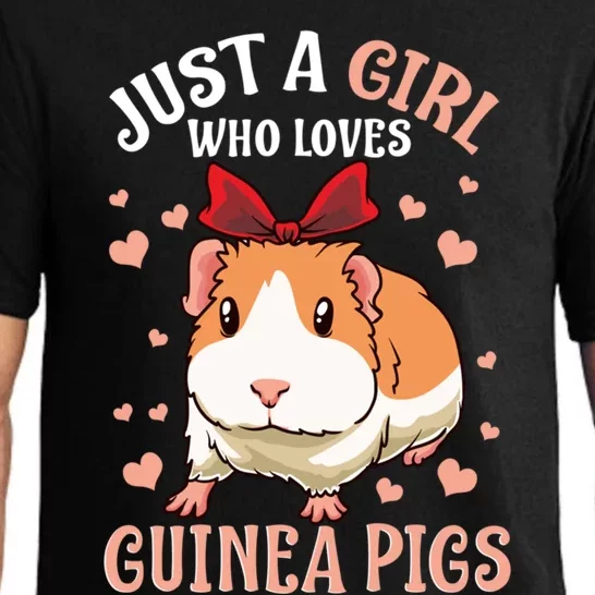 Just A Girl Who Loves Guinea Pigs Lover Mom Girls Cavy Meaningful Gift Pajama Set