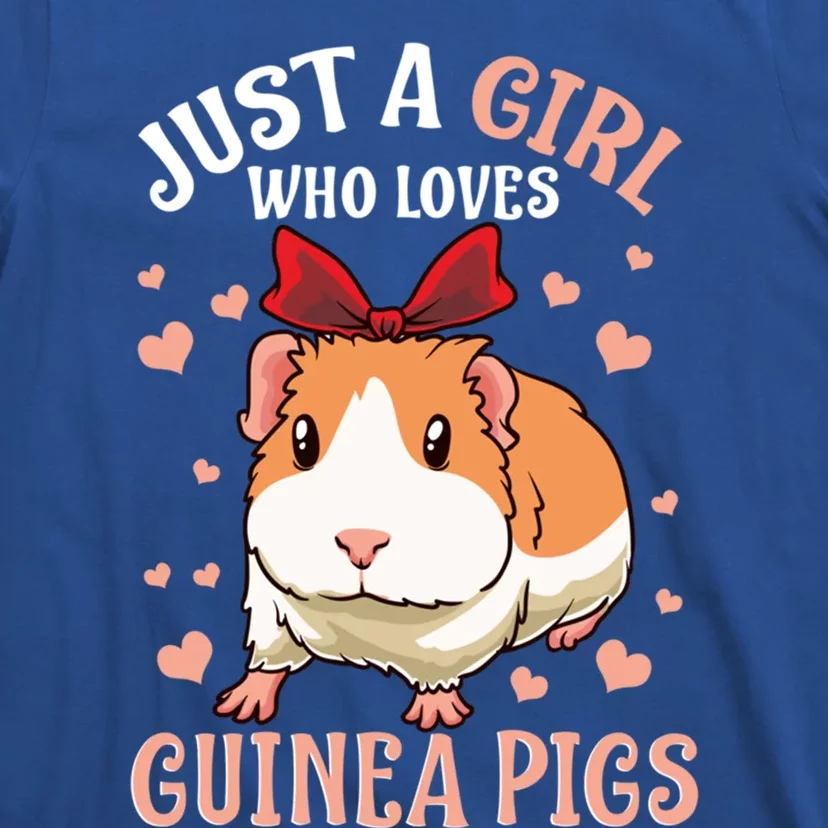 Just A Girl Who Loves Guinea Pigs Lover Mom Girls Cavy Meaningful Gift T-Shirt