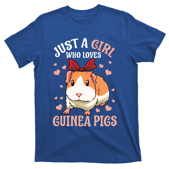 Just A Girl Who Loves Guinea Pigs Lover Mom Girls Cavy Meaningful Gift T-Shirt