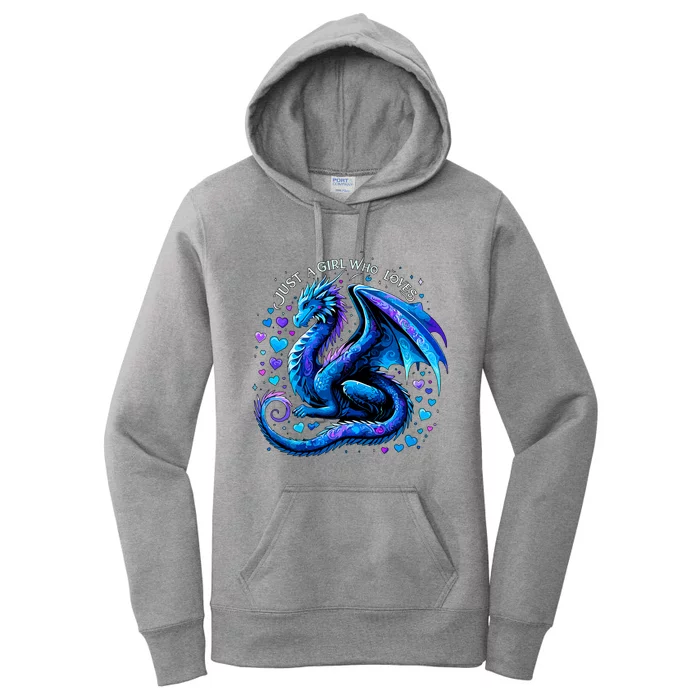 Just A Girl Who Loves Dragons Women's Pullover Hoodie