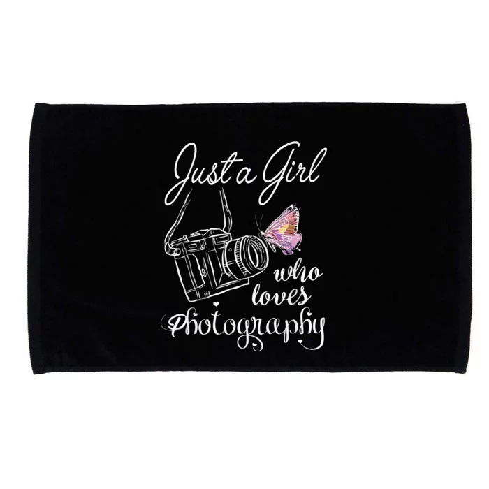 Just A Girl Who Loves Photography Photographer Gift Microfiber Hand Towel