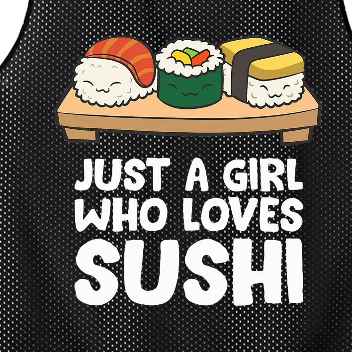 Just A Girl Who Loves Sushi Mesh Reversible Basketball Jersey Tank