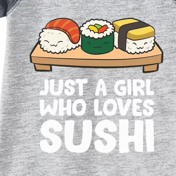 Just A Girl Who Loves Sushi Infant Baby Jersey Bodysuit