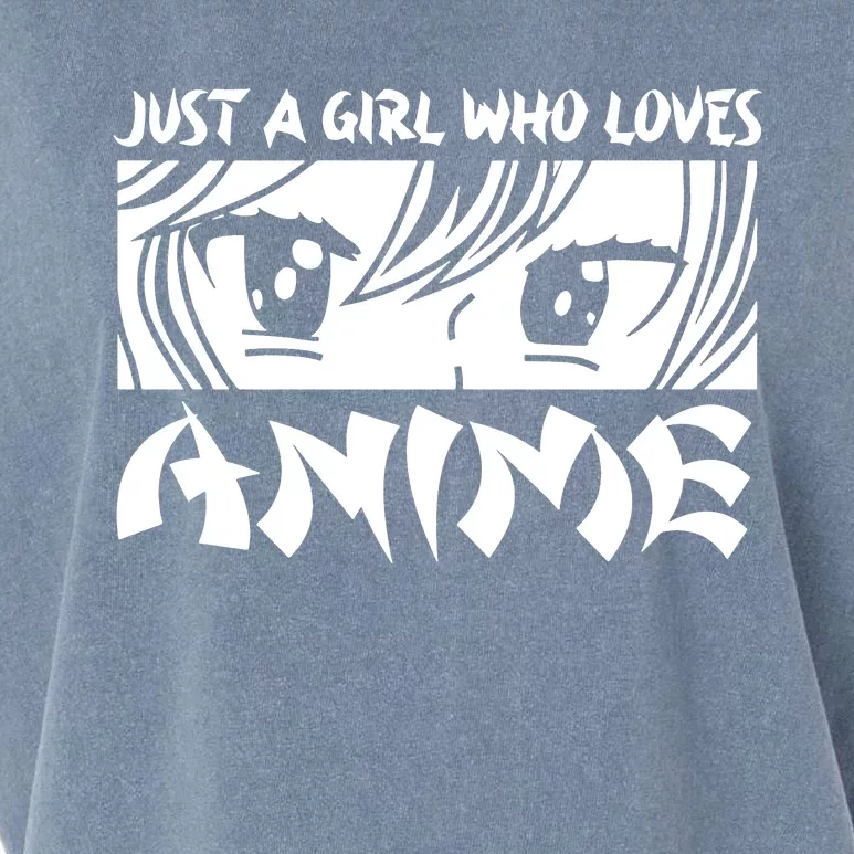 Just A Girl Who Loves Anime Garment-Dyed Women's Muscle Tee