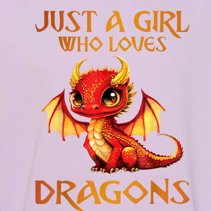 Just A Girl Who Loves Dragons Garment-Dyed Sweatshirt