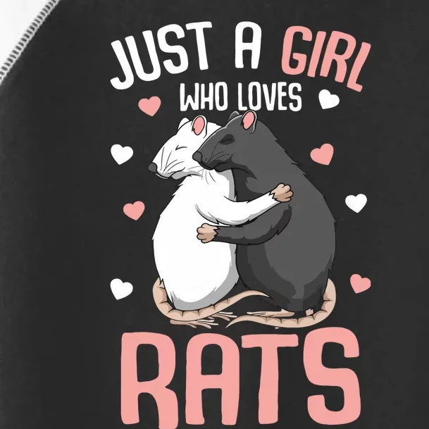 Just A Girl Who Loves Rats Girl Women Rat Lover Toddler Fine Jersey T-Shirt