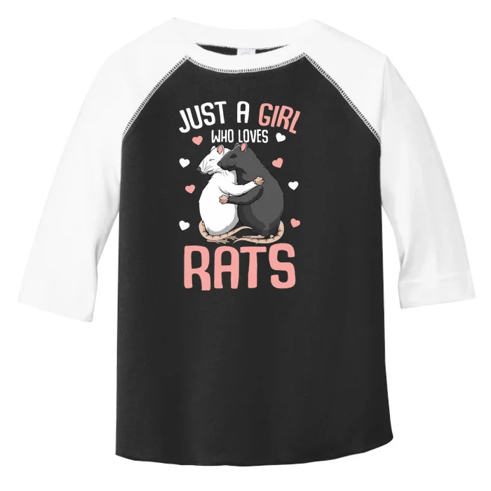 Just A Girl Who Loves Rats Girl Women Rat Lover Toddler Fine Jersey T-Shirt