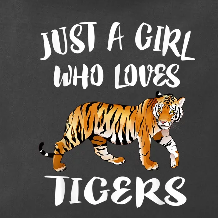 Just A Girl Who Loves Tigers Tiger Animal Lover Gift Zip Tote Bag