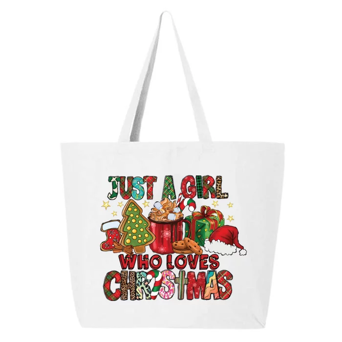 Just A Girl Who Loves Christmas 25L Jumbo Tote