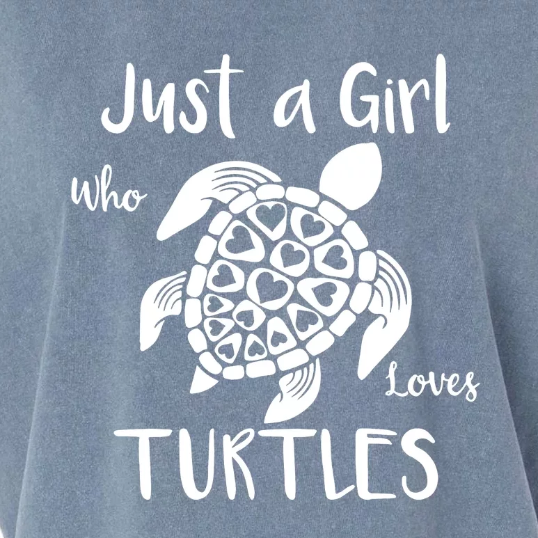 Just A Girl Who Loves Turtles Garment-Dyed Women's Muscle Tee