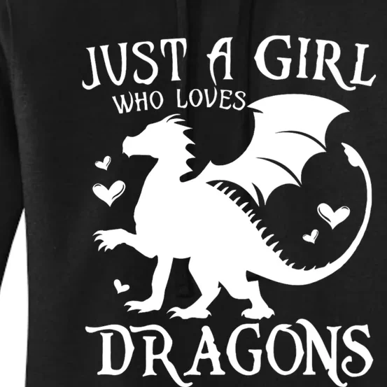 Just A Girl Who Loves Dragons Women's Pullover Hoodie