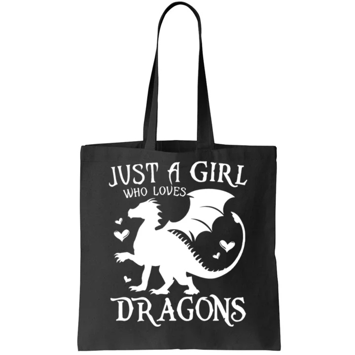 Just A Girl Who Loves Dragons Tote Bag