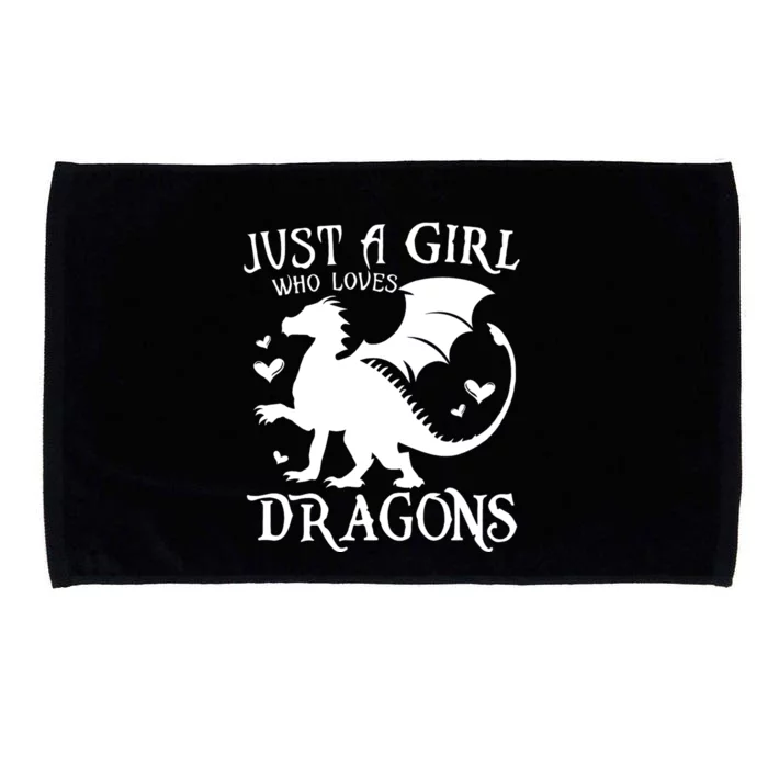 Just A Girl Who Loves Dragons Microfiber Hand Towel