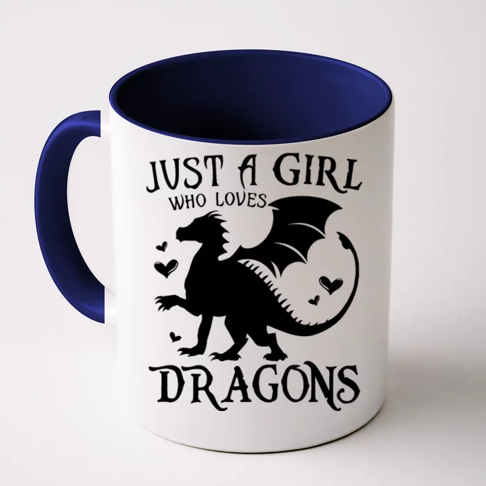 Just A Girl Who Loves Dragons Front & Back Coffee Mug