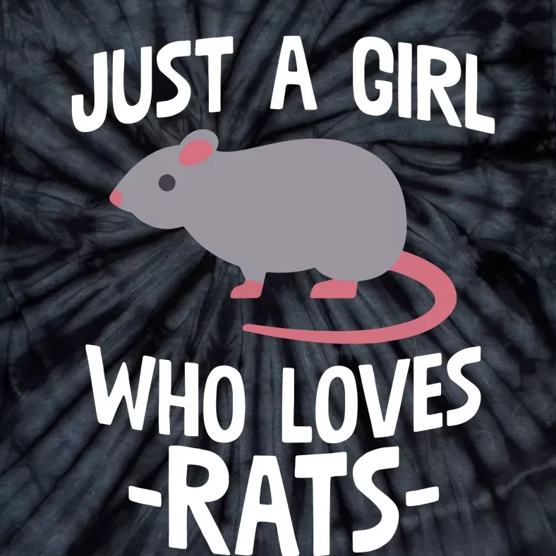 Just A Girl Who Loves Rats Rat Lover Gift Tie-Dye T-Shirt