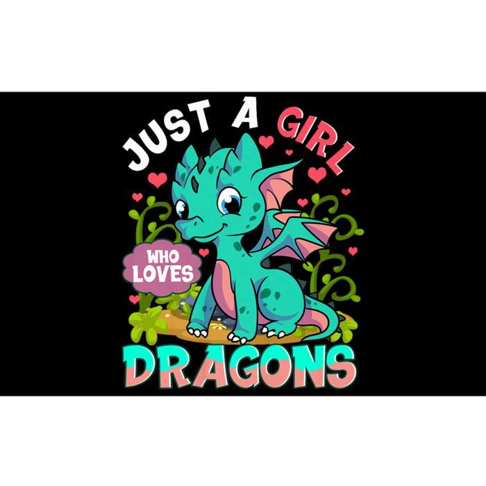 Just A Girl Who Loves Dragons Bumper Sticker