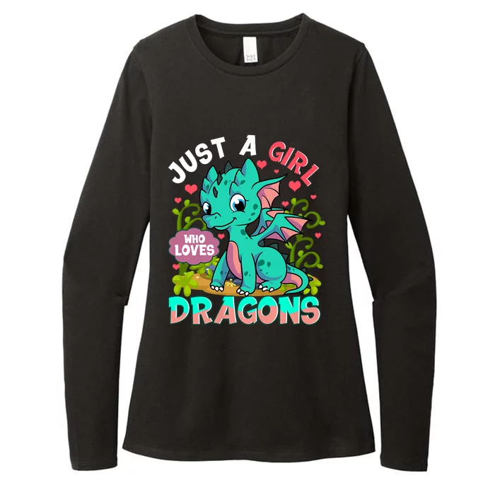 Just A Girl Who Loves Dragons Womens CVC Long Sleeve Shirt