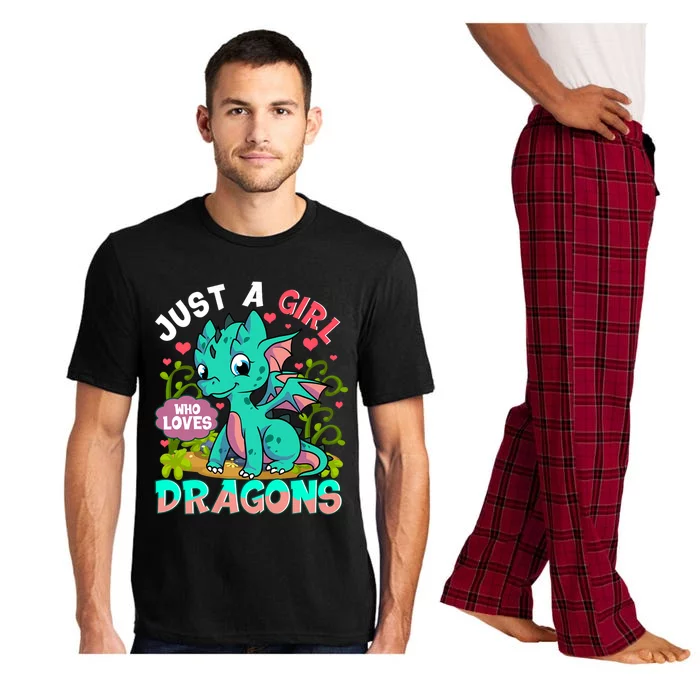 Just A Girl Who Loves Dragons Pajama Set