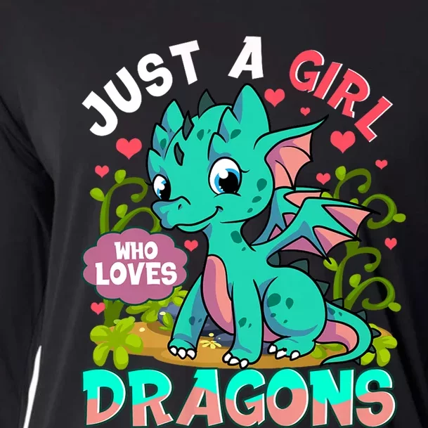 Just A Girl Who Loves Dragons Cooling Performance Long Sleeve Crew