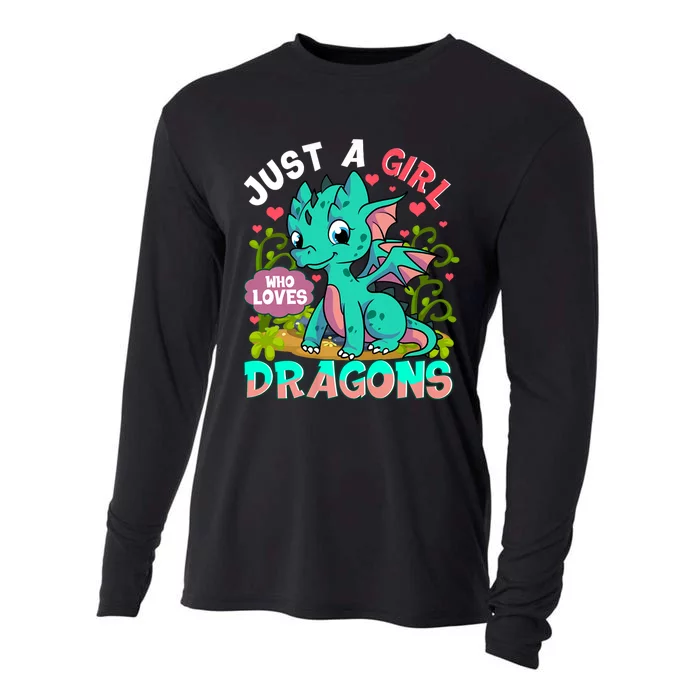 Just A Girl Who Loves Dragons Cooling Performance Long Sleeve Crew