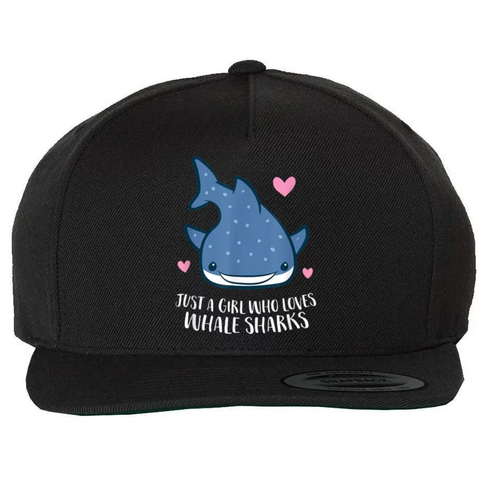 Just A Girl Who Loves Whale Sharks Cute Whale Shark Wool Snapback Cap