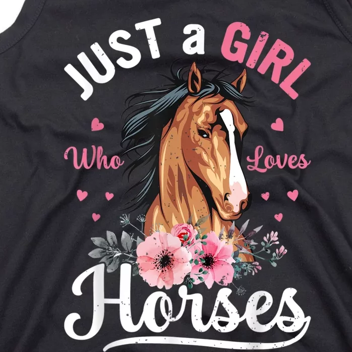 Just A Girl Who Loves Horses Tank Top