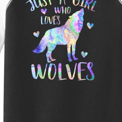 Just A Girl Who Loves Wolves Cute Wolf Lover Teen Girls Toddler Fine Jersey T-Shirt